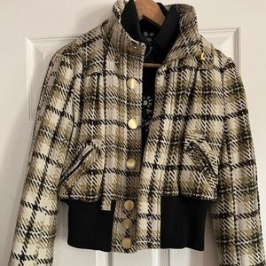 River Island Plaid Bomber